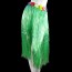 LX - Green Artificial Grass Skirt With Flower For Luaus Beach Party Decoration