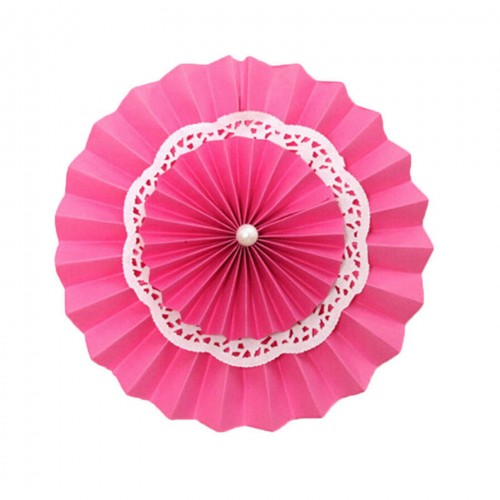 LX - 15 Cm Fans Party Wedding Birthday Hanging Decoration Rose