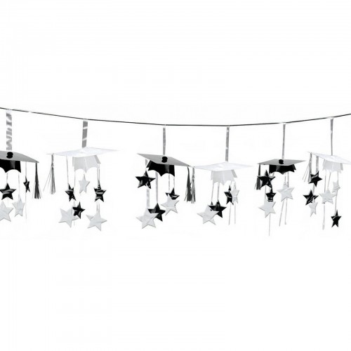 LX - Black And White Graduation 3D Garland Party Decoration