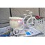 OEM - White Tricycle Bike Design Flower Basket Storage Container Party