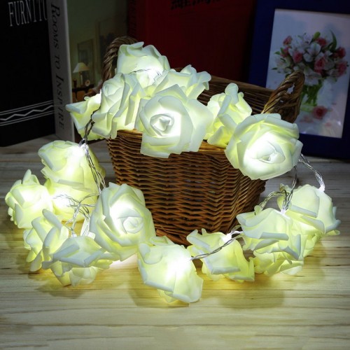 DODO - Led Rose Flower Garden Party Lights White