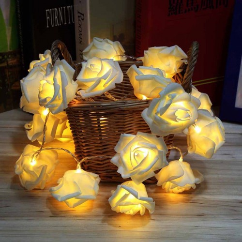 DODO - Led Rose Flower Garden Party Lights White Warm